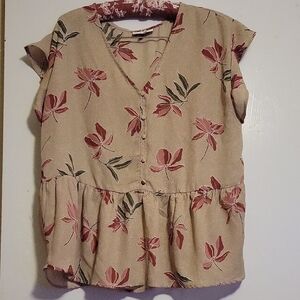 Studio B woman's floral blouse M